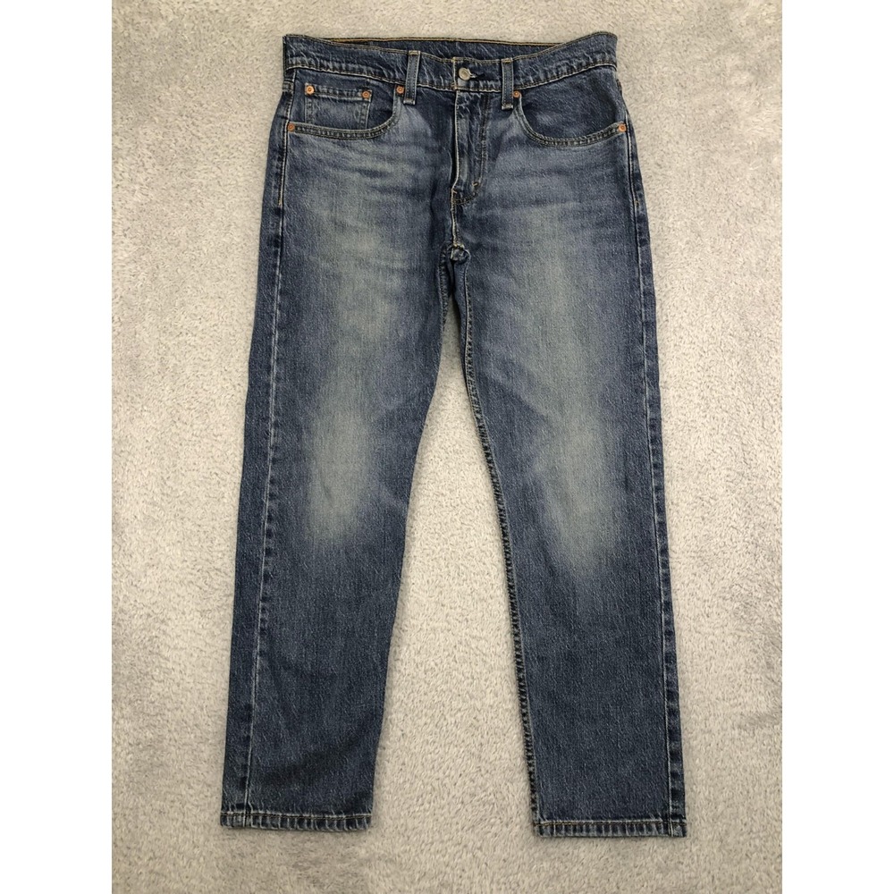Levi's 502 Jeans Mens 32x28 (Tag 32x30) Blue Taper Fit Denim